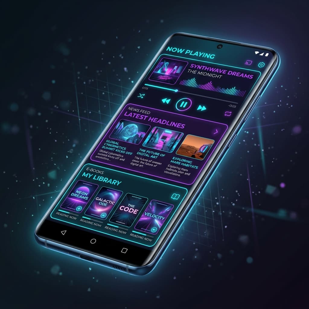 Awaaz App 3D Mockup window